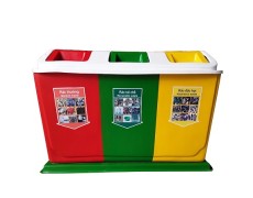 Thùng rác phân loại 3 ngăn